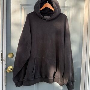 Abercrombie & Fitch Essential Popover Hoodie - Washed Black